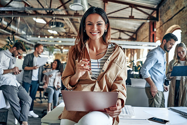 Young business people in office